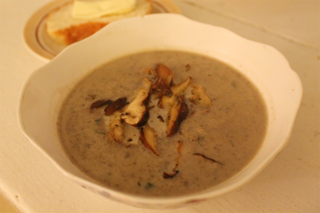 Rich and creamy mushroom soup