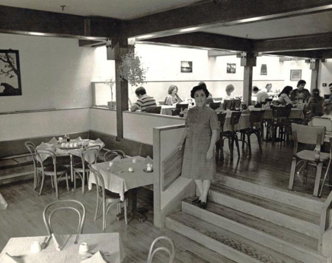 Joyce Chen in her restaurant